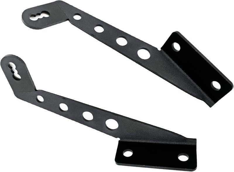 DarSeity Hood Hinges Mount 32" Light Bar Brackets for Jeep Wrangler JL JLU Gladiator JT 2018-2023, for Auxiliary Off-Road Lighting (for Jeep Wrangler JL) - Image 1